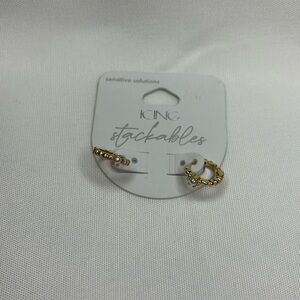 Icing Small Hoops Gold